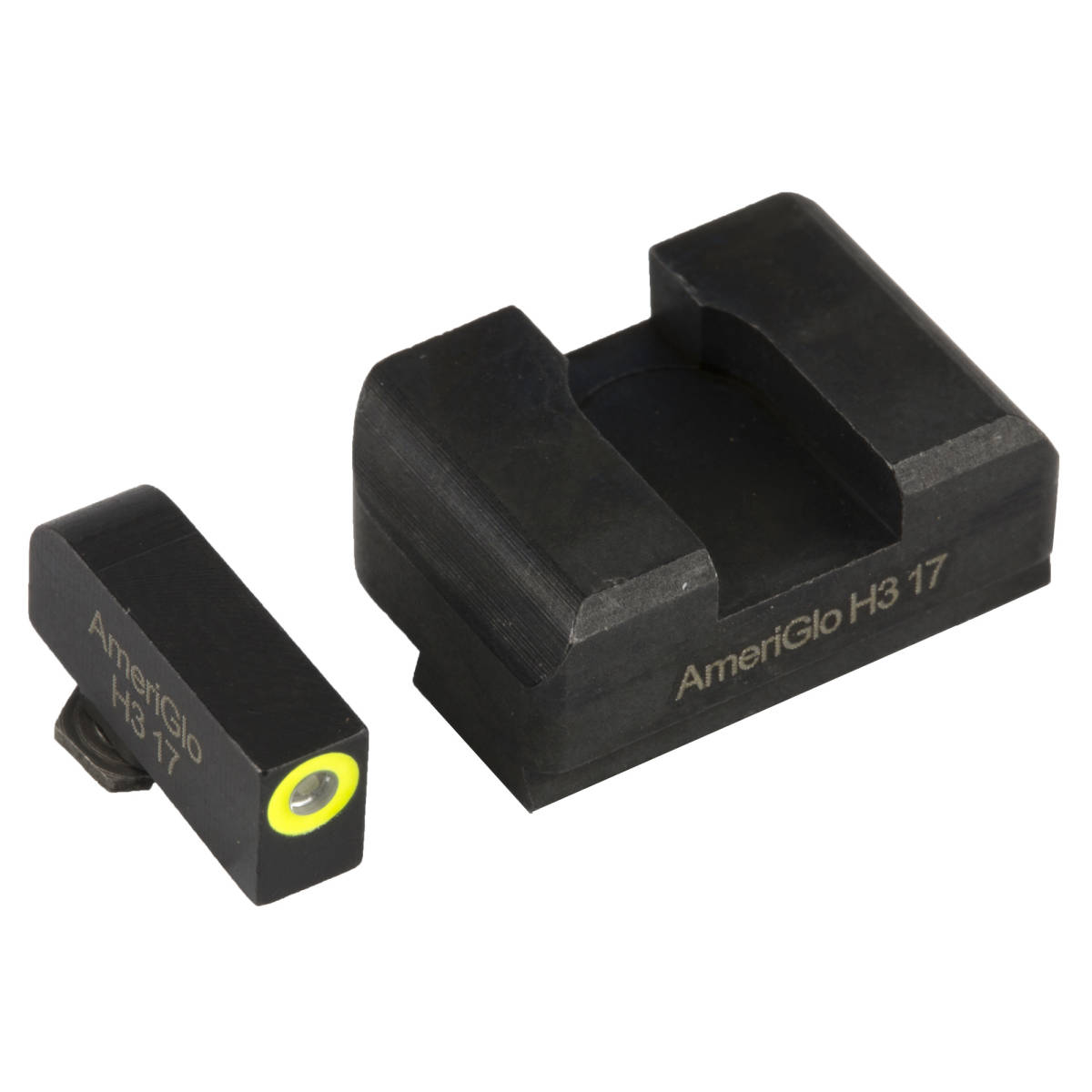AmeriGlo GL301 i-Dot Sight set for Glock Black | Green Tritium with...-img-1