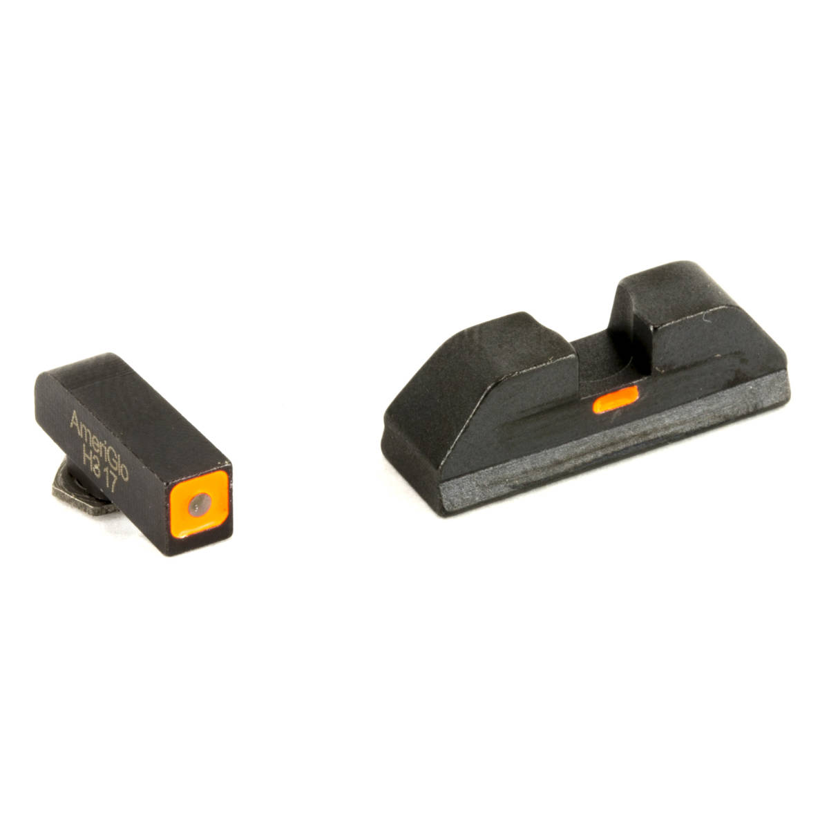 AmeriGlo GL616 CAP Sight Set for Glock Black | Green Tritium with Orange-img-1