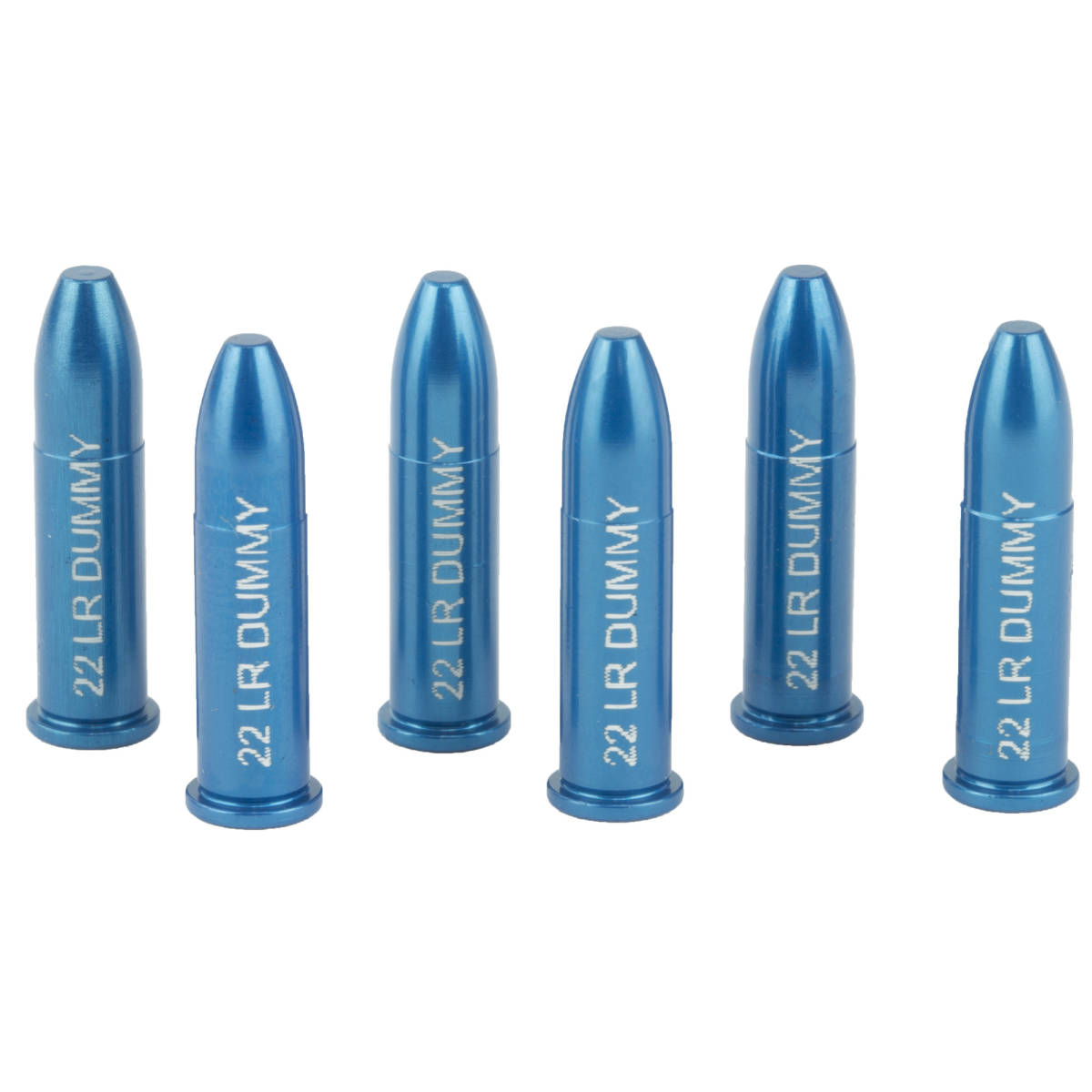 A-Zoom 12208 Rimfire Action Proving Dummy Rounds 22 LR Aluminum 6 Pack-img-0