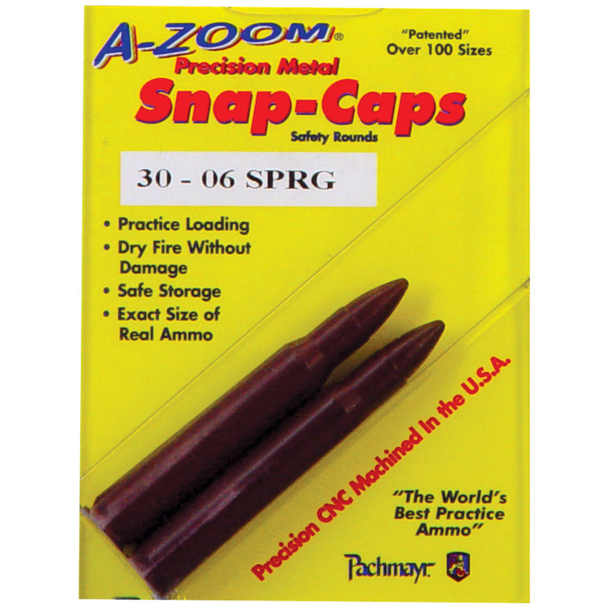 A-Zoom 12227 Rifle Snap Cap 30-06 Springfield Aluminum 2 Pack-img-0