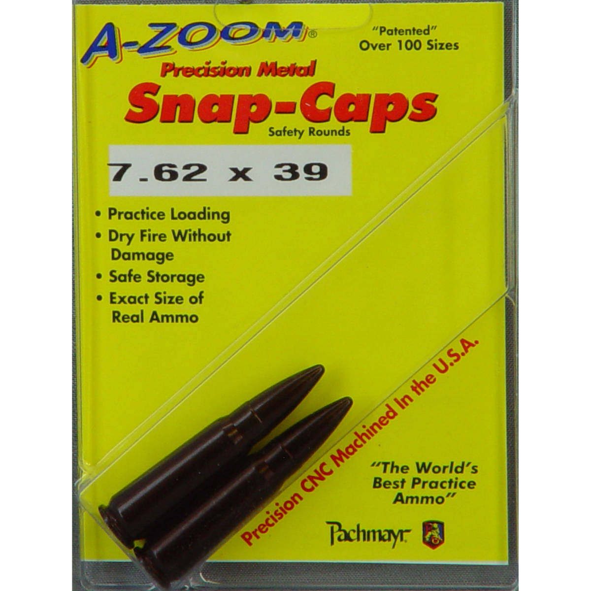 A-Zoom 12234 Rifle Snap Cap 7.62x39mm Aluminum 2 Pack-img-0