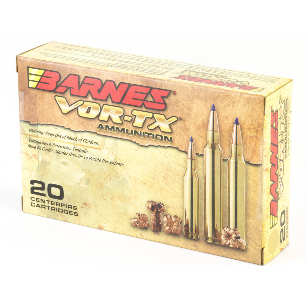 Barnes Bullets 21565 VOR-TX Rifle 30-06Springfield 168gr Tipped TSX ...