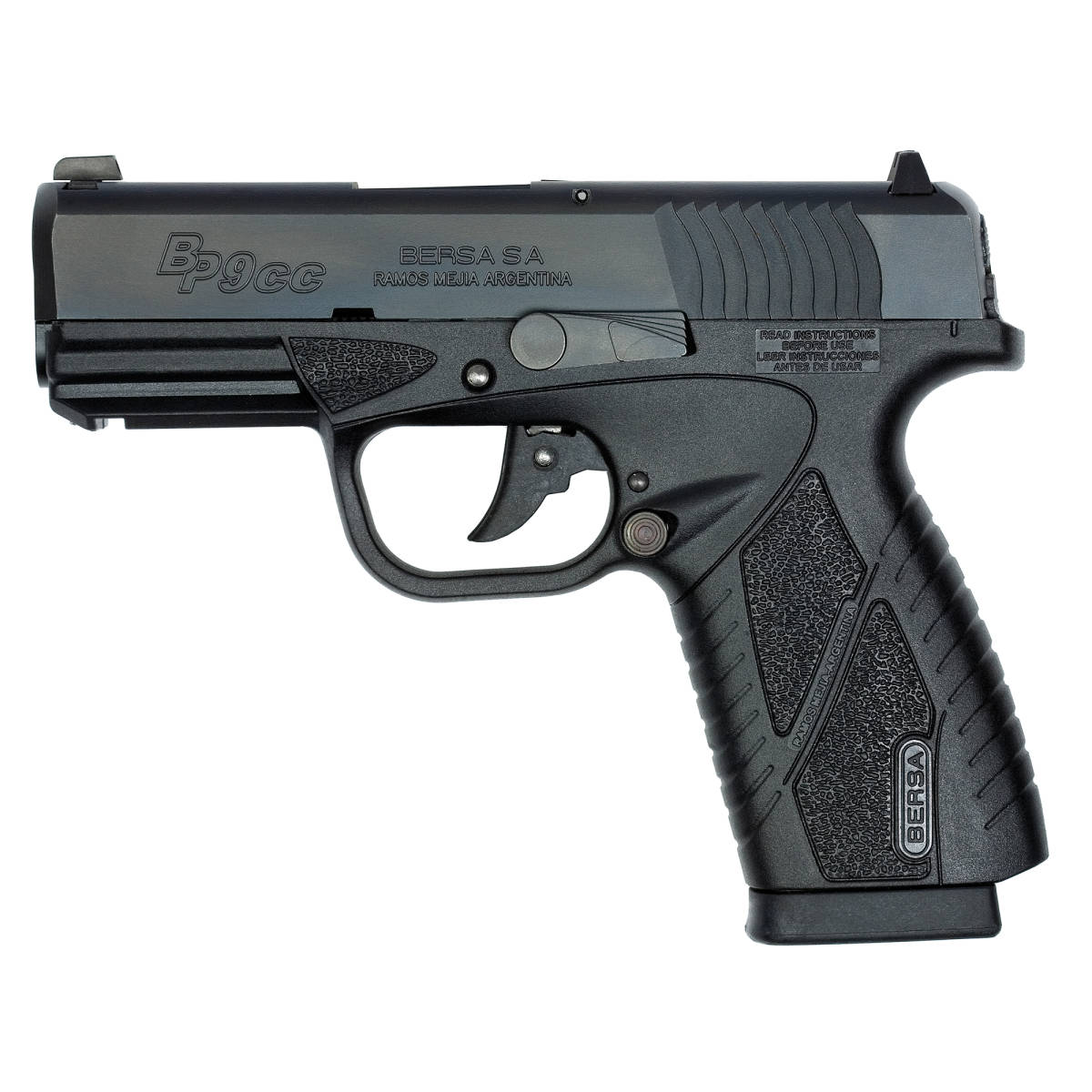 Bersa BP9 BPCC Concealed Carry 9mm Semi Auto Pistol Compact-img-1