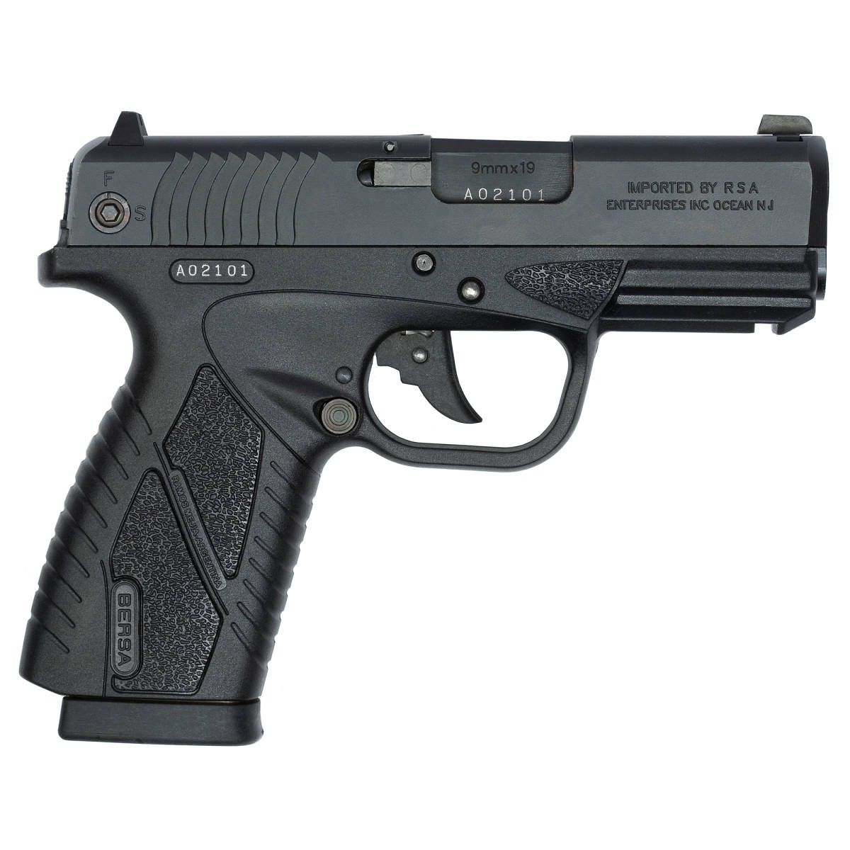 Bersa BP9 BPCC Concealed Carry 9mm Semi Auto Pistol Compact-img-2