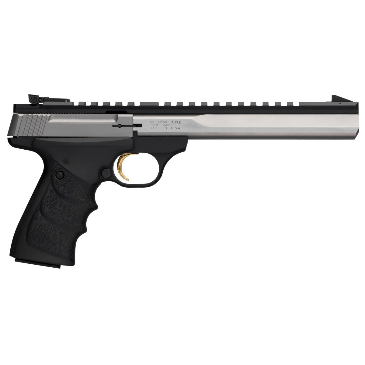 Browning Buck Mark Contour 22 LR 7.25" 10+1 Ultragrip Stainless Matte...-img-2