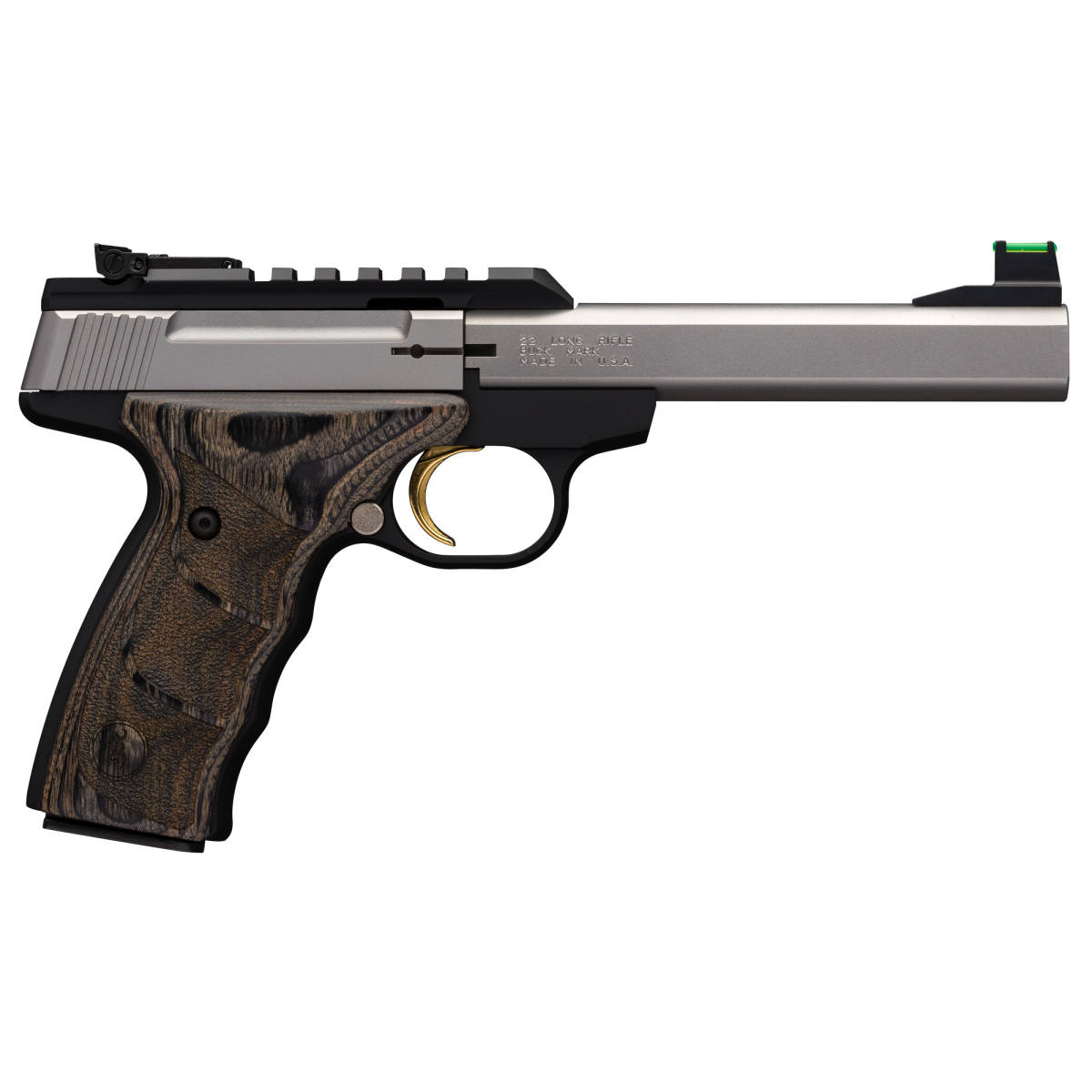Browning Buck Mark Plus 22 LR 5.50" 10+1 Laminate Stainless Matte Black...-img-2