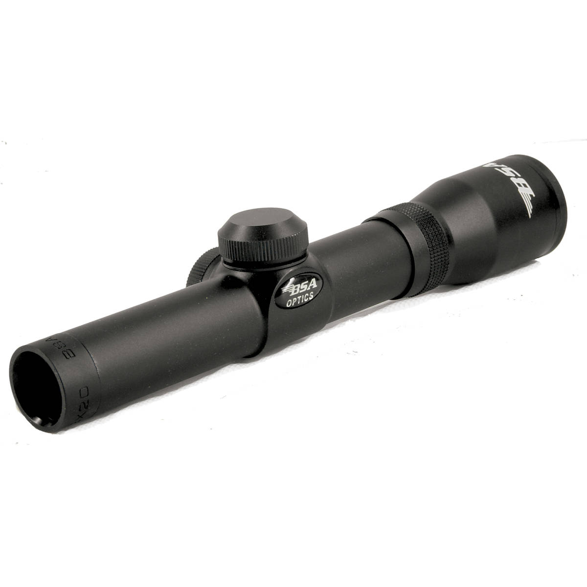 BSA PS2X20 Edge 2x20mm 25 ft  100 yds FOV 1” Tube Dia Black Duplex-img-1