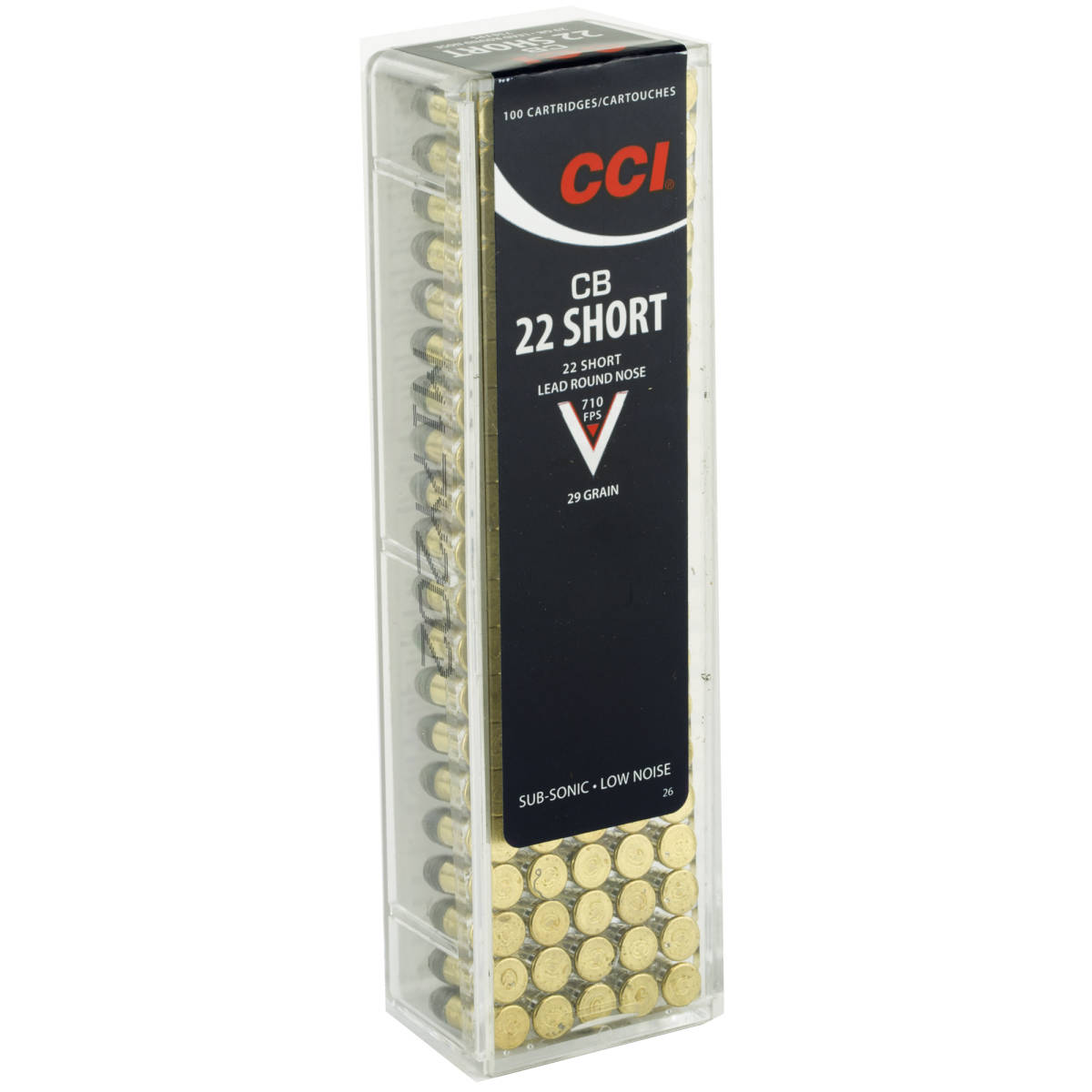 CCI CB .22 Short 29GR LRN 710 FPS Ammunition 0026 Ammo 100 rounds 22-img-0