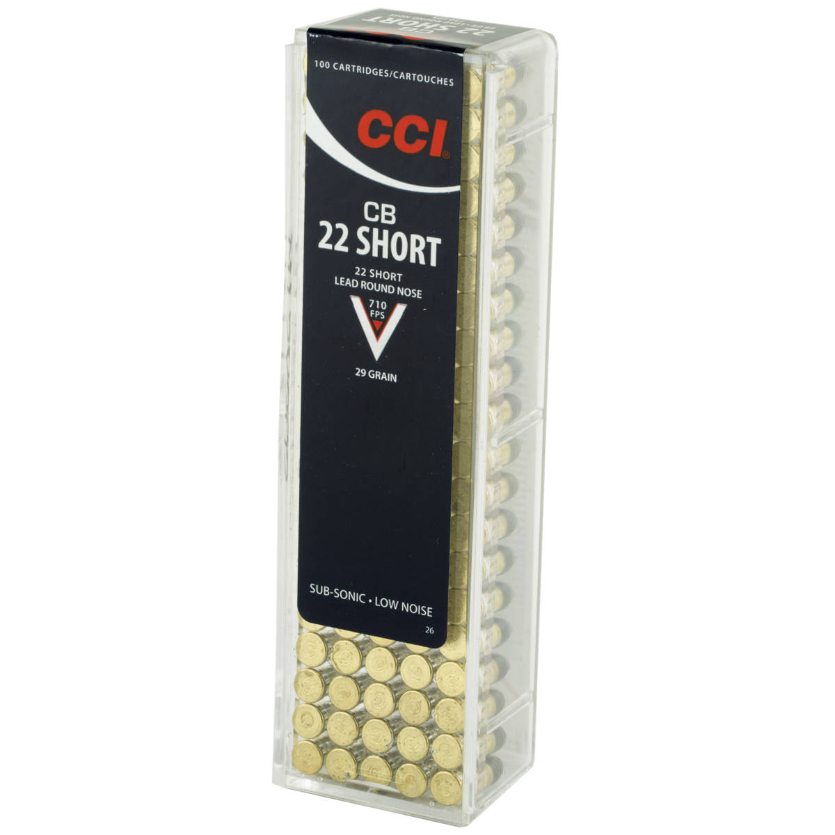 CCI CB .22 Short 29GR LRN 710 FPS Ammunition 0026 Ammo 100 rounds 22-img-1