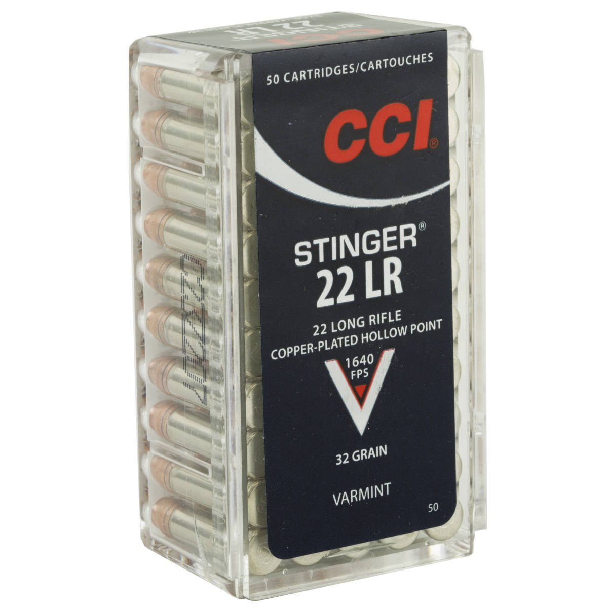 CCI “STINGER” 22LR HP Hollow Point 50 Rounds 22 LR STINGER CPHP-img-0