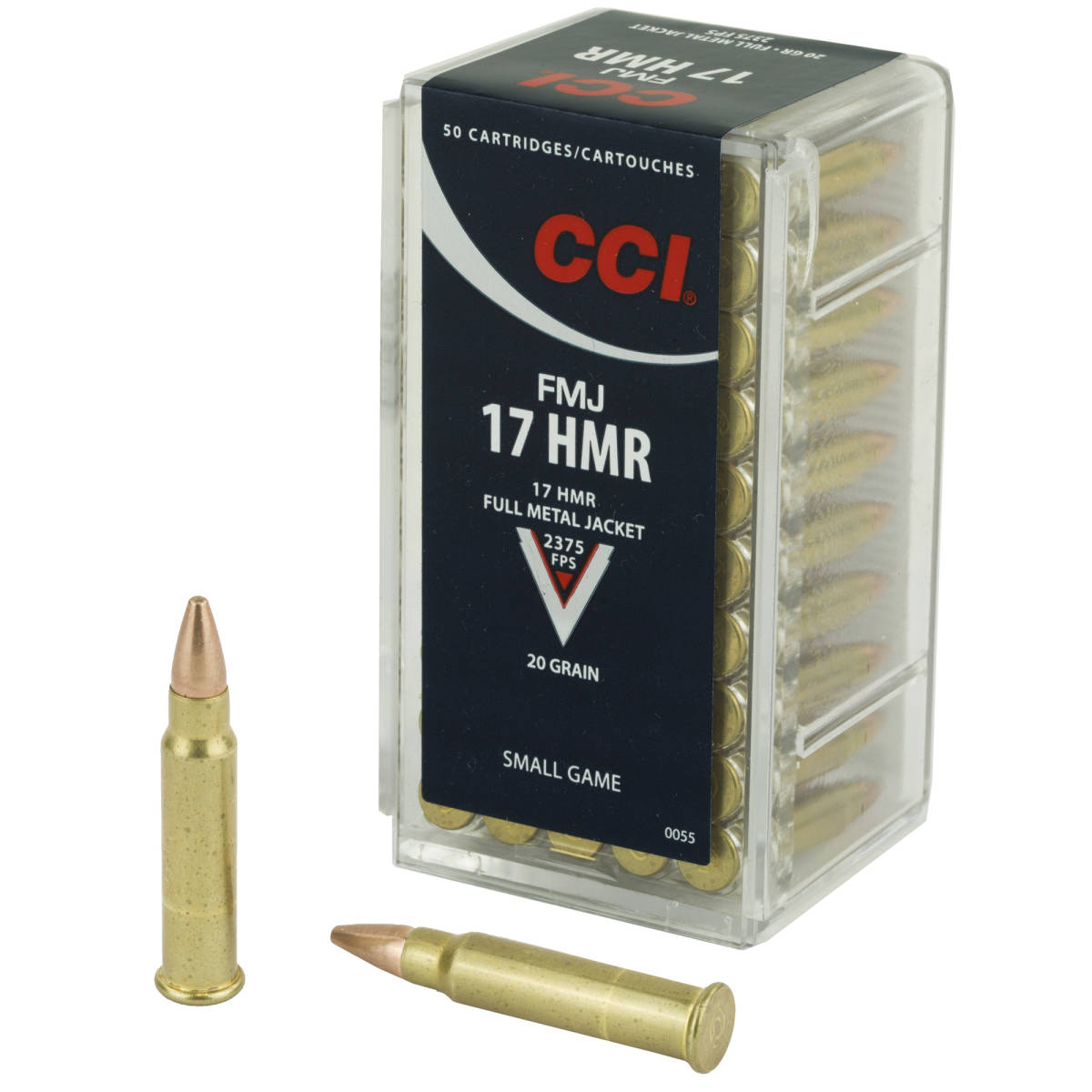 CCI 0055 Gamepoint Rimfire 17HMR 20gr Full Metal Jacket 50 Per Box/40 Case-img-1