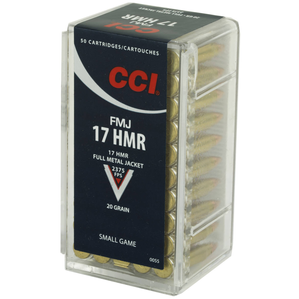 CCI 0055 Gamepoint Rimfire 17 HMR 20 gr Full Metal Jacket 50 Per Box ...