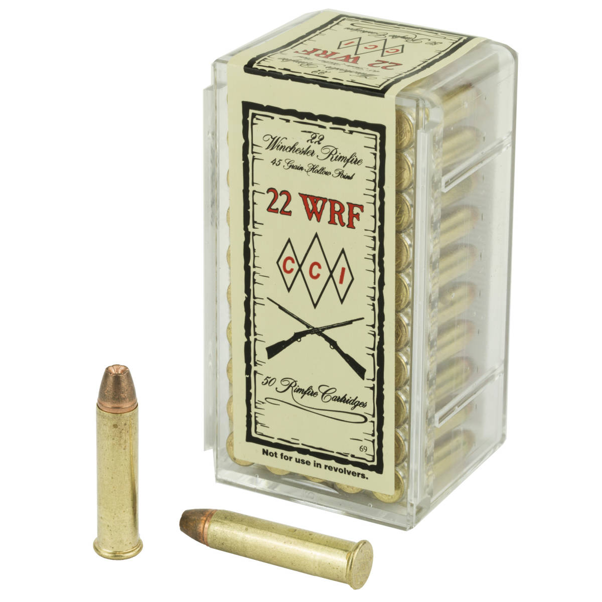 CCI 0069 Specialty WRF Rimfire 22WRF 45gr Jacketed Hollow Point 50 Per...-img-1