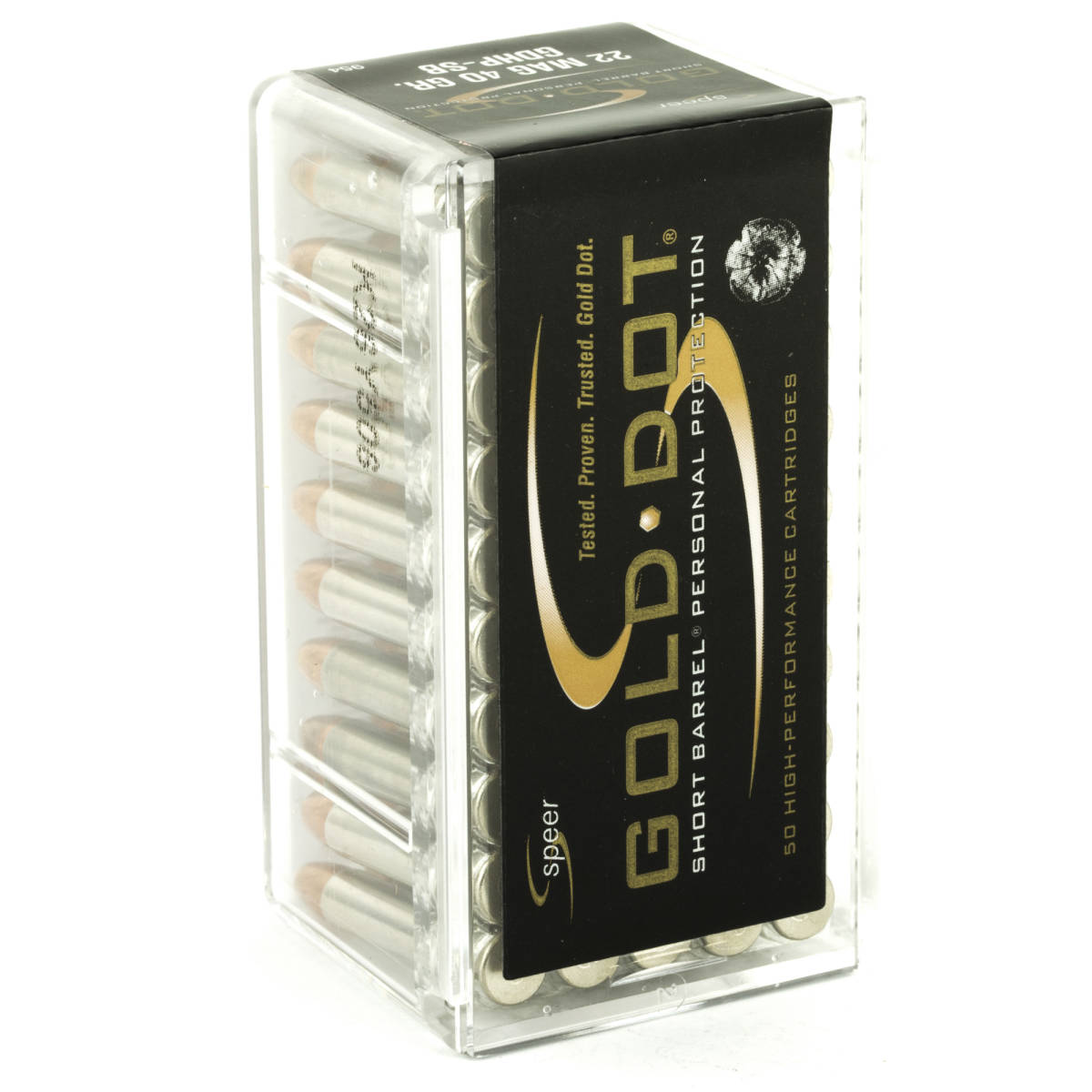 Speer 954 Gold Dot Short Barrel 22WMR 40gr Hollow Point 50 Per Box/40 Case-img-2