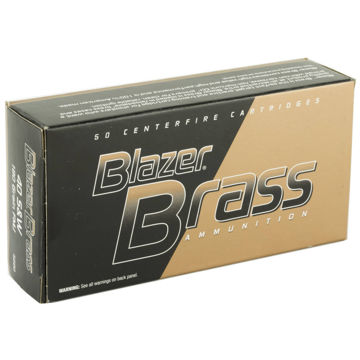 CCI 5220 Blazer Brass 40 S&W 180gr Full Metal Jacket-img-1