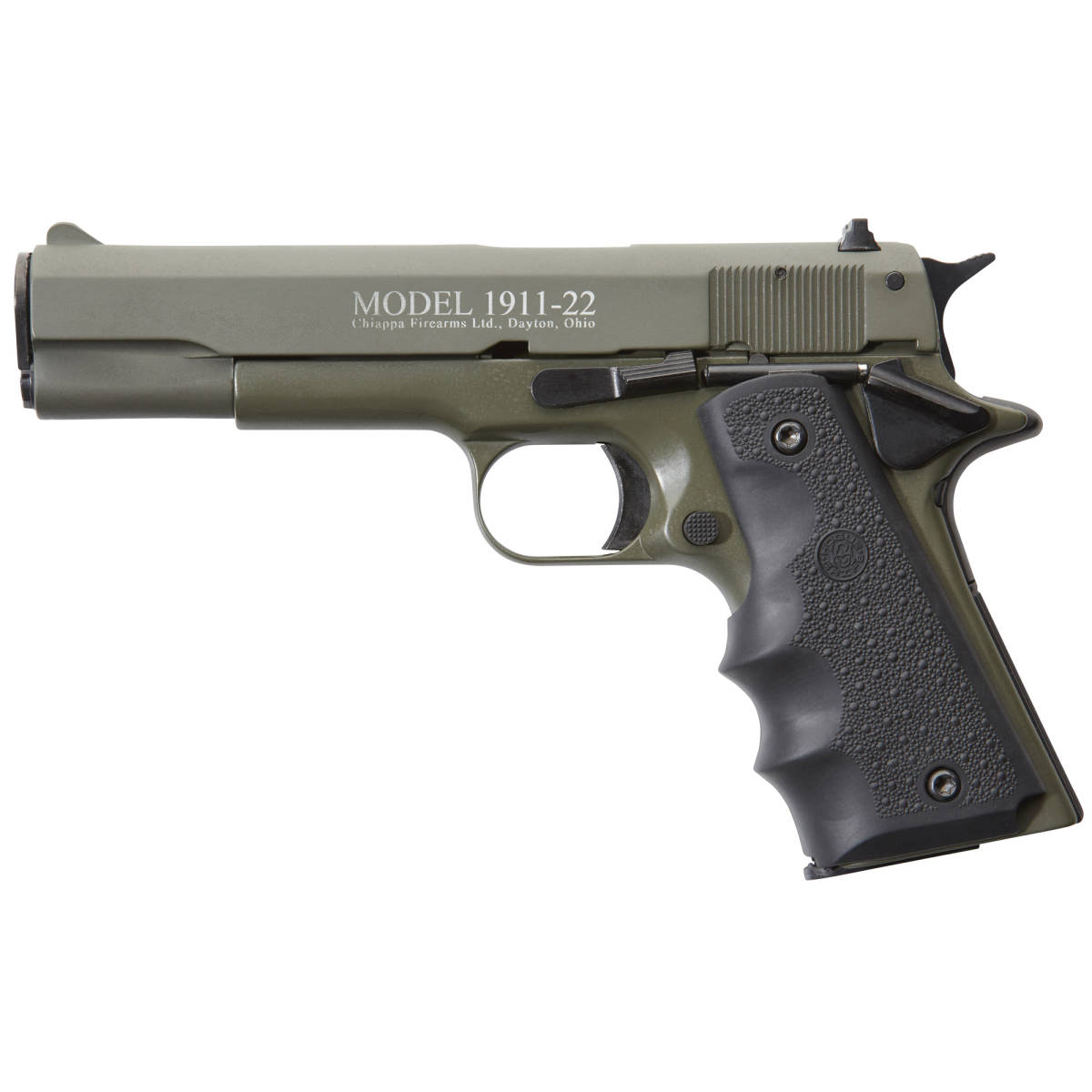 Chiappa Firearms 401121 1911-22 22 LR 10+1 5” OD Green Serrated Steel...-img-1