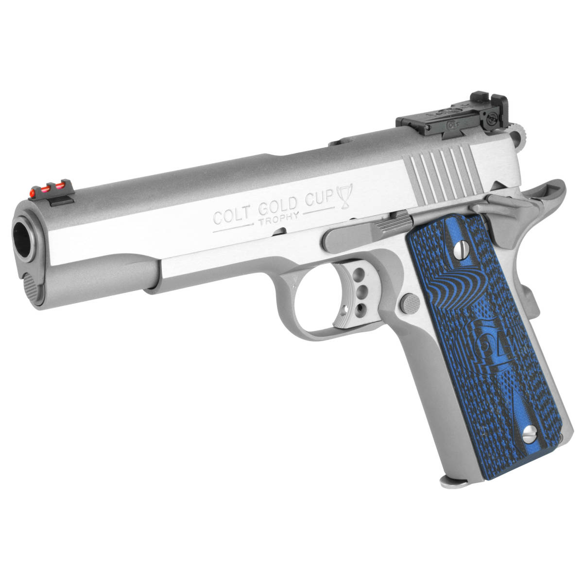 Colt 1911 Gold Cup Lite 45ACP Government 5” Brushed Stainless-img-3