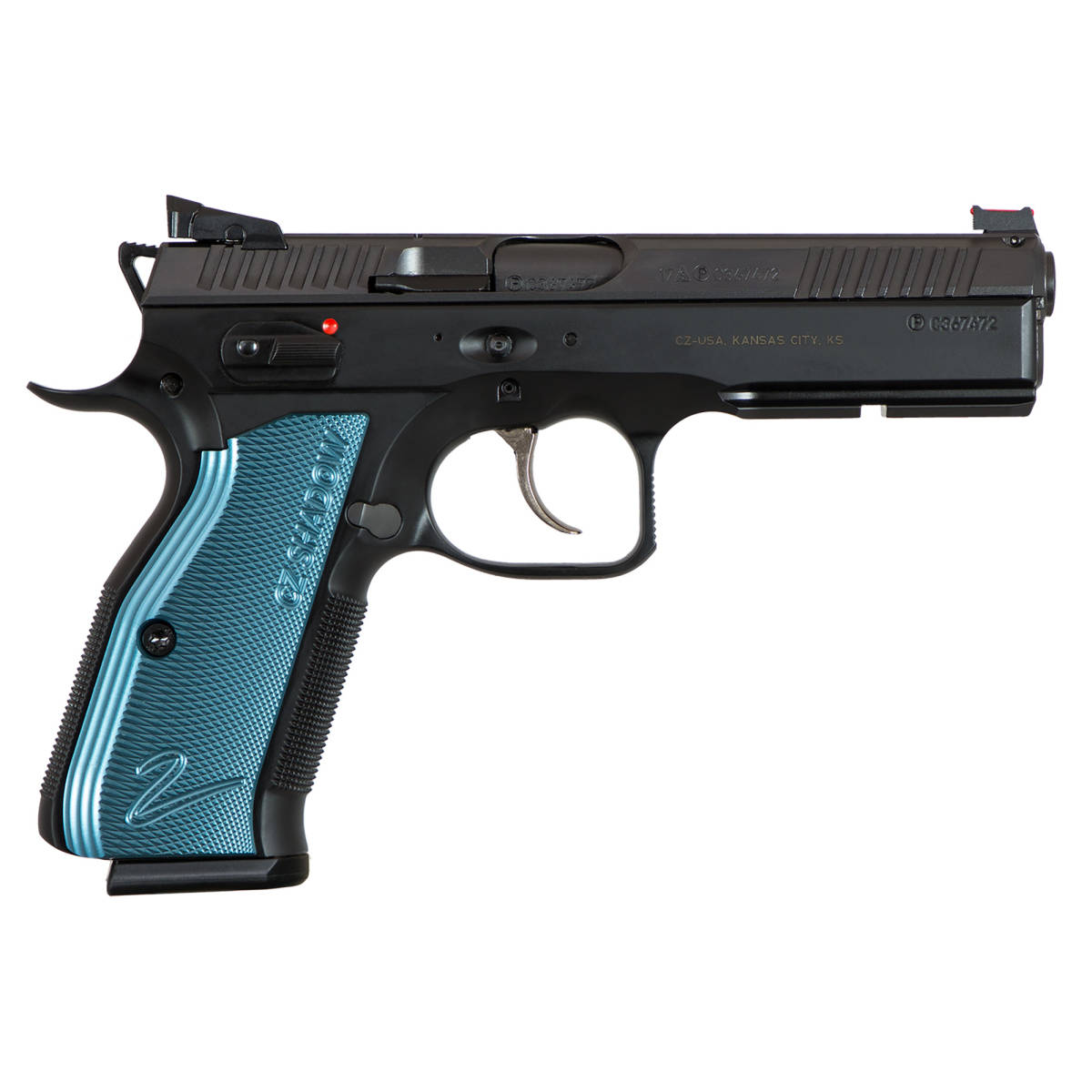 CZ Shadow 2 9mm 4.80” 17+1 Blue Aluminum Grips 91257-img-1