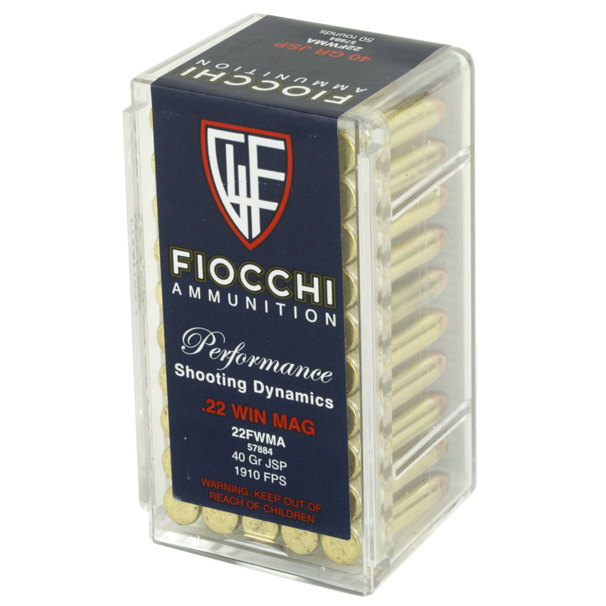 Fiocchi 22FWMA Field Dynamics Performance 22 WMR 40 gr Jacketed Soft...-img-2