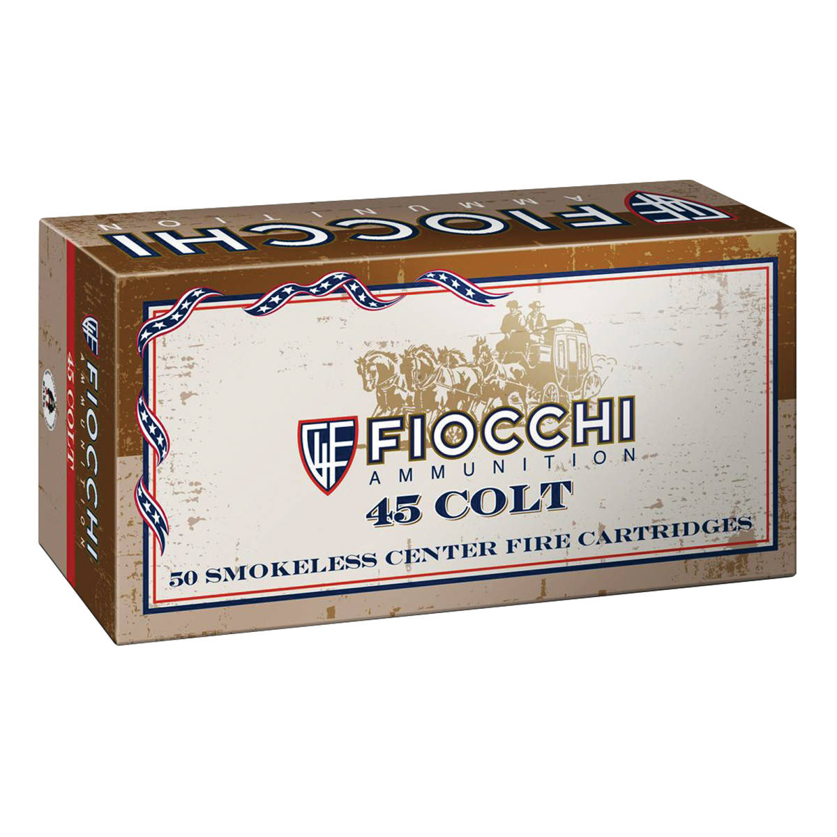 Fiocchi 45LCCA Cowboy Action 45Colt 250gr Lead Round Nose Flat Point 50...-img-1