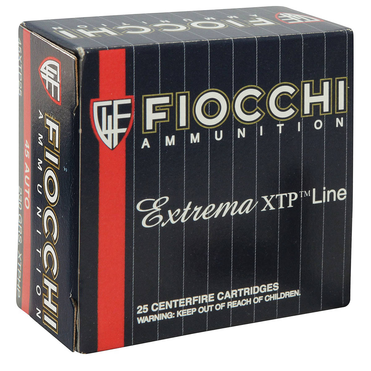 Fiocchi 45XTP25 Hyperformance 45ACP 230gr Hornady XTP Hollow Point 25...-img-1