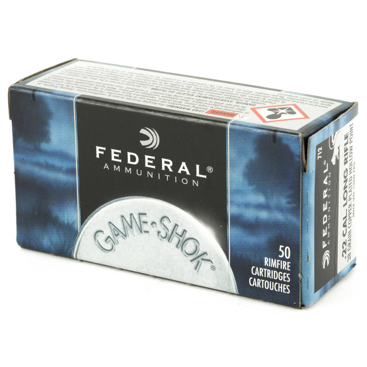 Federal 712 Small Game & Target High Velocity 22 LR 38 gr Copper Plated...-img-2