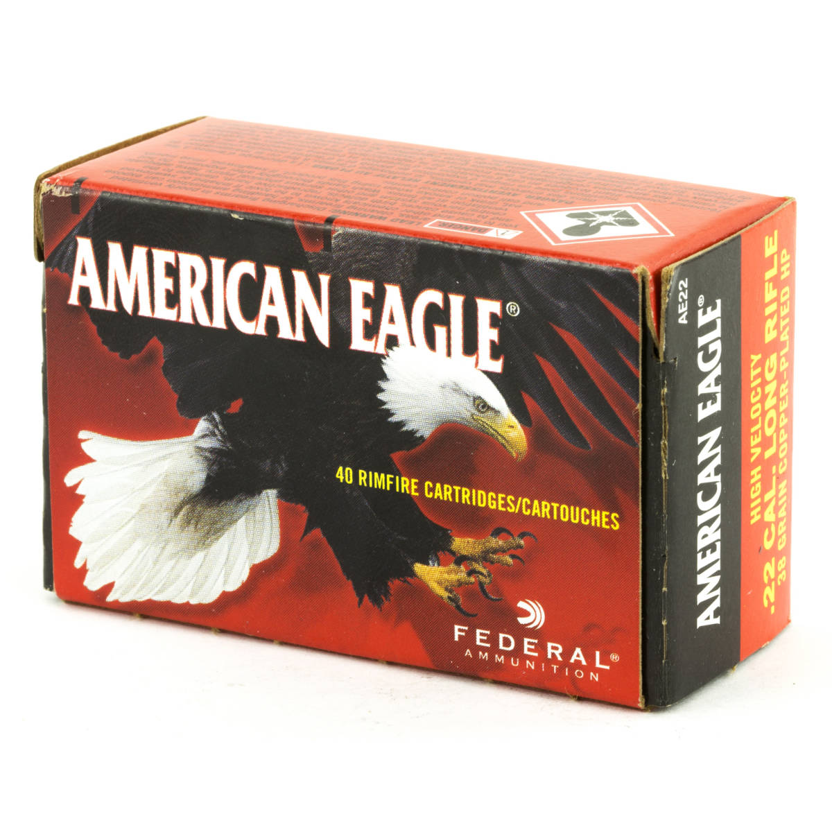 Federal AE22 American Eagle 22 LR 38 gr Copper Plated Hollow Point 40...-img-2