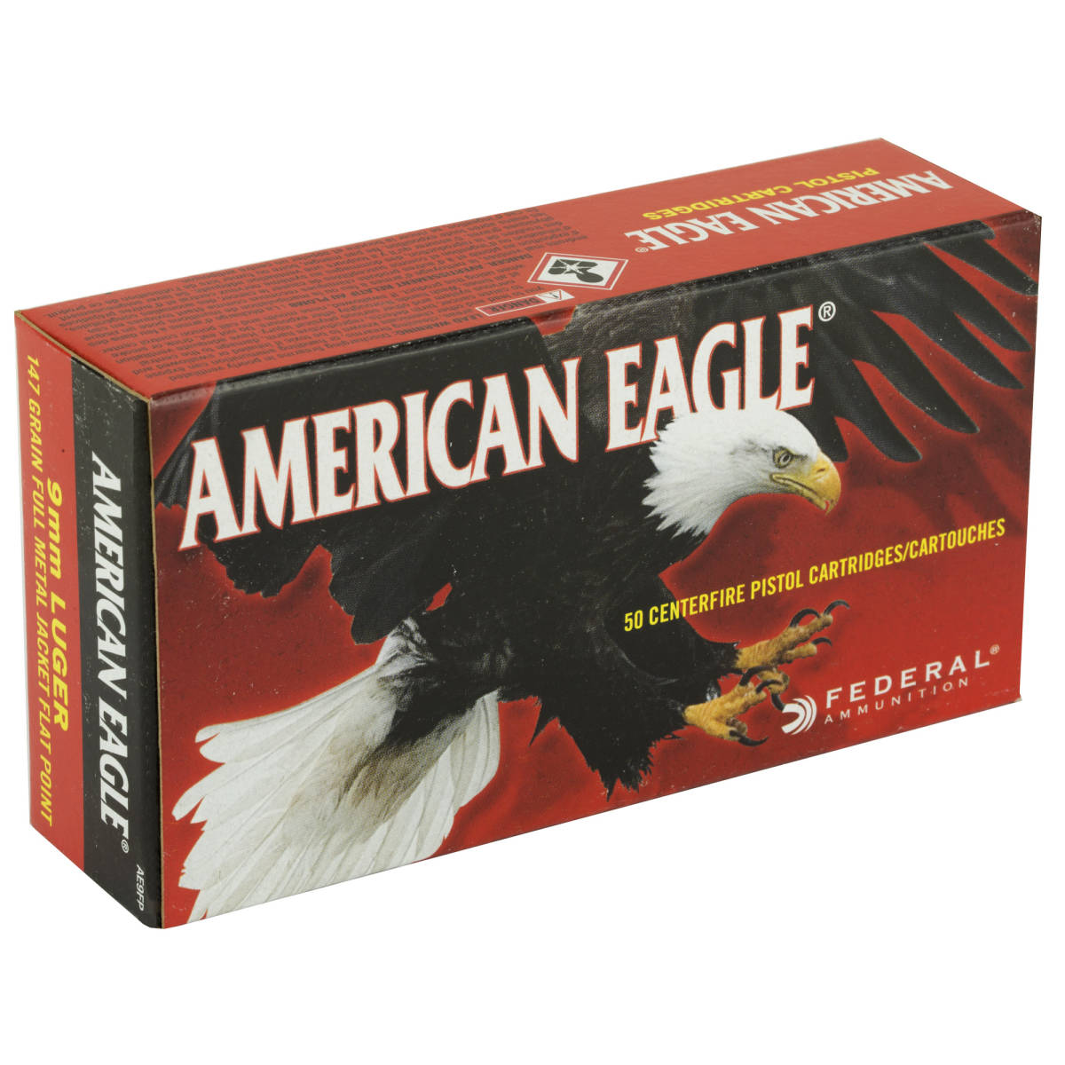 Federal AE9FP American Eagle Handgun 9mmLuger 147gr Full Metal Jacket...-img-2