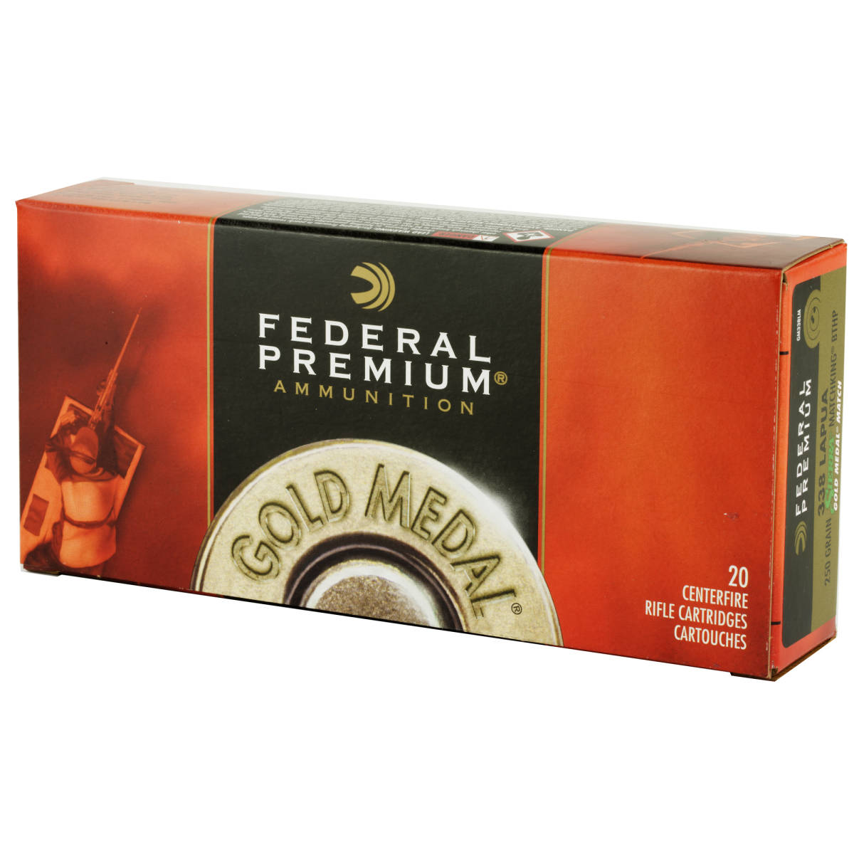 Federal GM338LM Premium Gold Medal 338LapuaMag 250gr Sierra MatchKing...-img-2