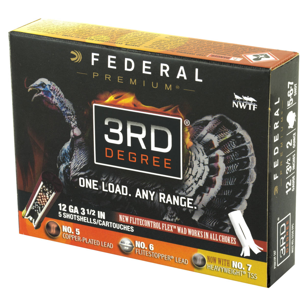 Federal PTDX139567 Premium 3rd Degree 12 Gauge 3.50” 2 oz 5/6/7 Shot 5-img-2