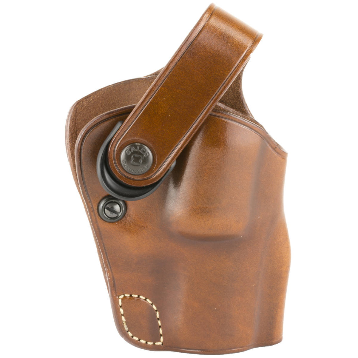 Galco DAO186 DAO OWB Tan Leather Belt Slide Fits Ruger Alaskan Right Hand-img-0