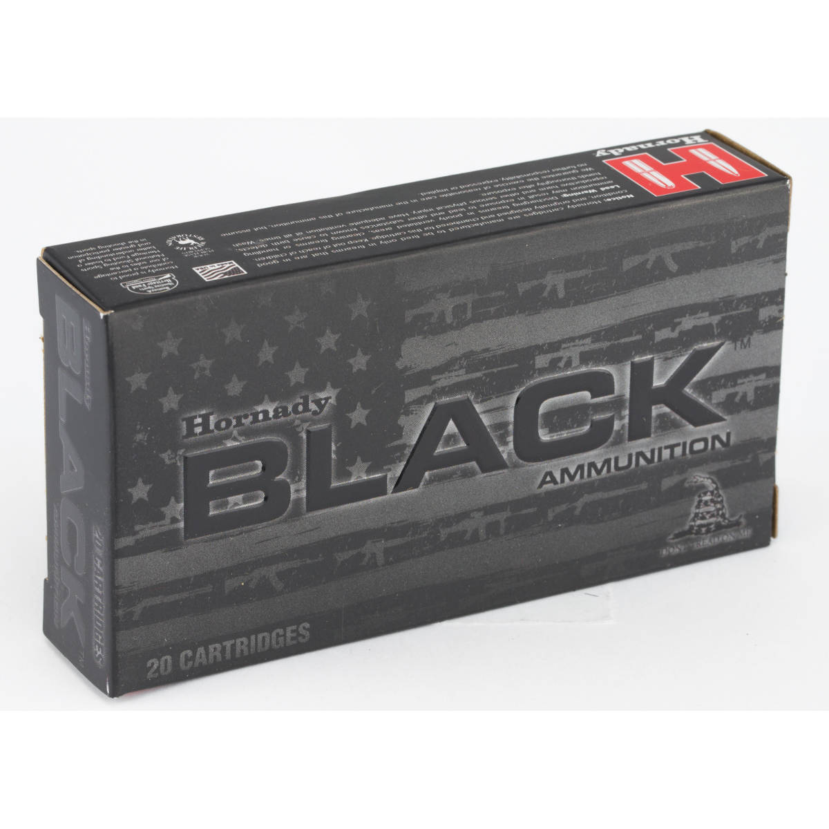 Hornady 81263 Black 5.56x45mmNATO 62gr Full Metal Jacket 20 Per Box/10 Case-img-1