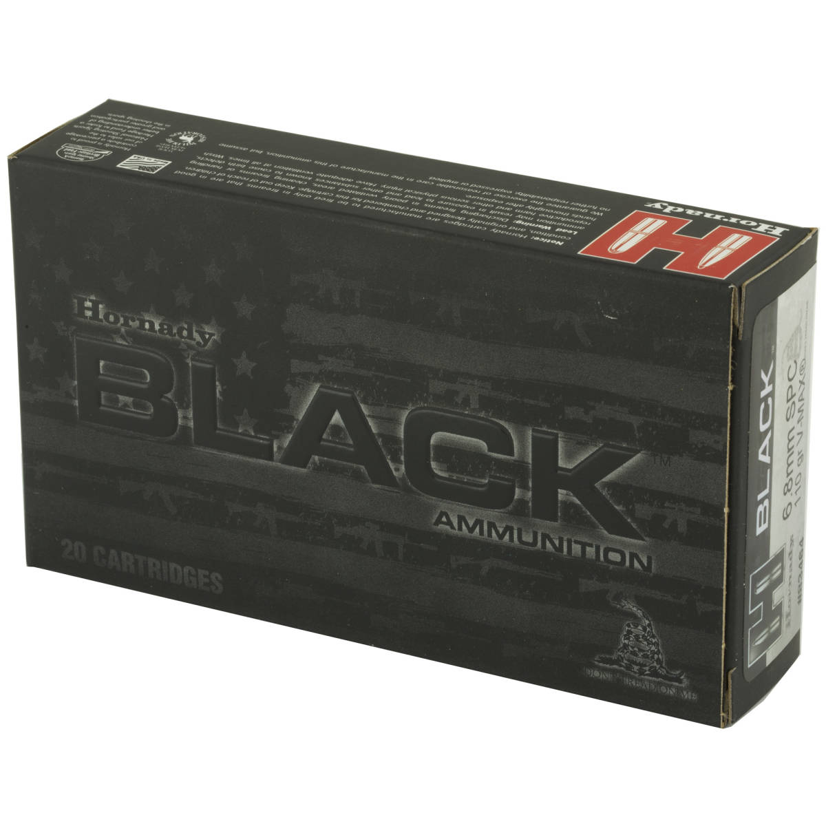 Hornady 83464 Black 6.8mmRemSPC 110gr V Max 20 Per Box/10 Case-img-3