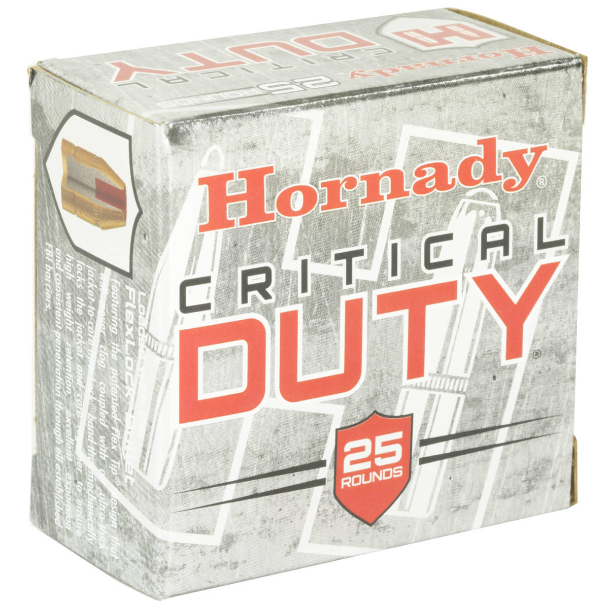 Hornady 90216 Critical Duty 9mm Luger +P 124 gr FlexLock 25 Per Box/ 10 ...