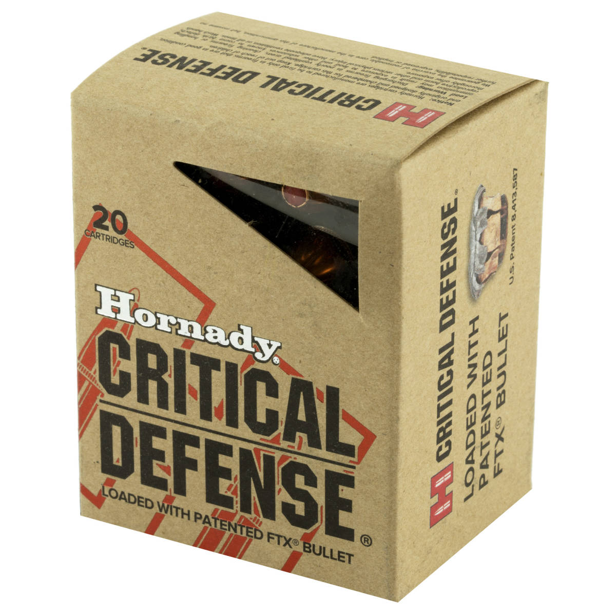 Hornady Critical Defense 45 Colt LC Ammo 185 gr Flex Tip eXpanding HP-img-2