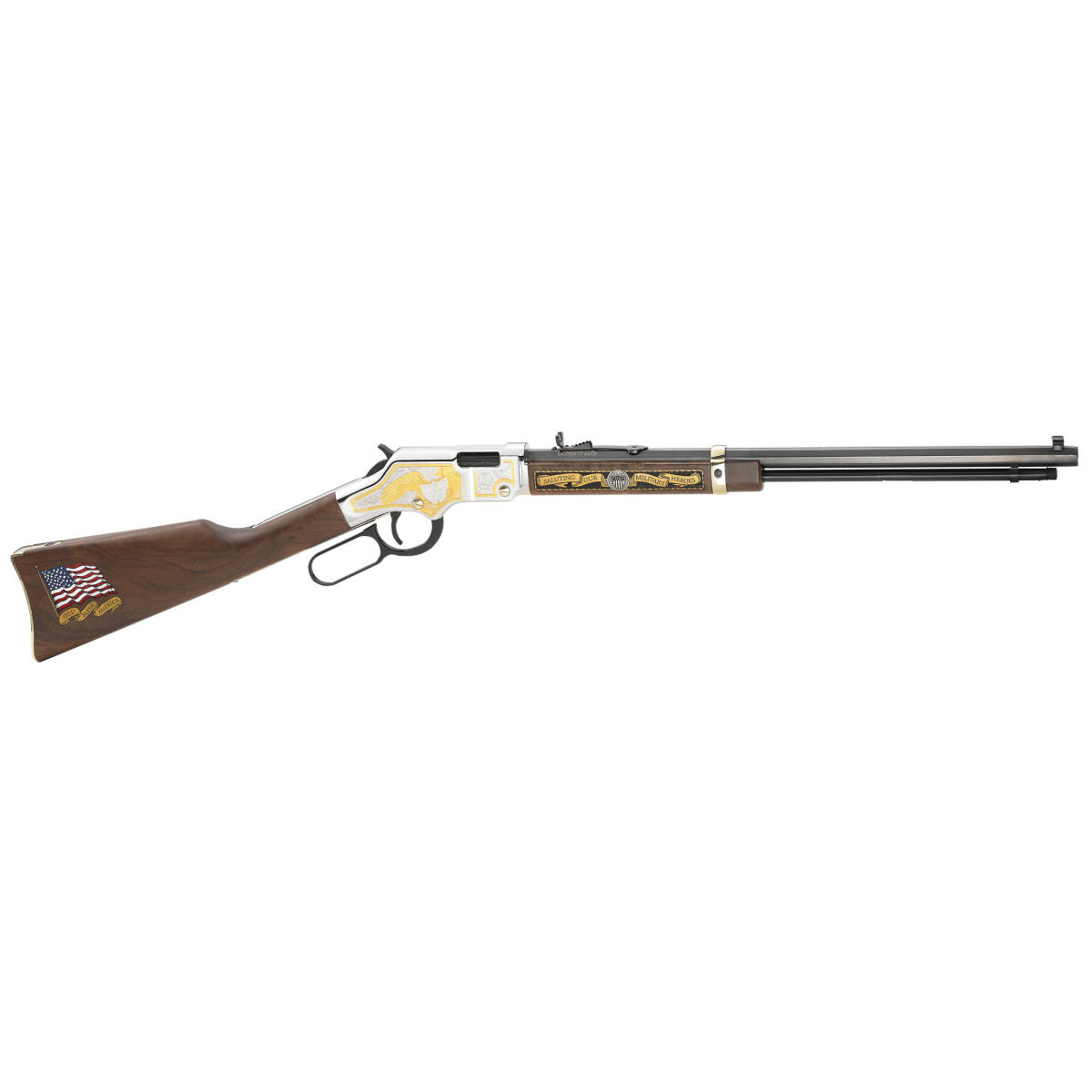 Henry H004MS2 Golden Boy Military Service Tribute 2 Full Size 22 Short,...-img-1