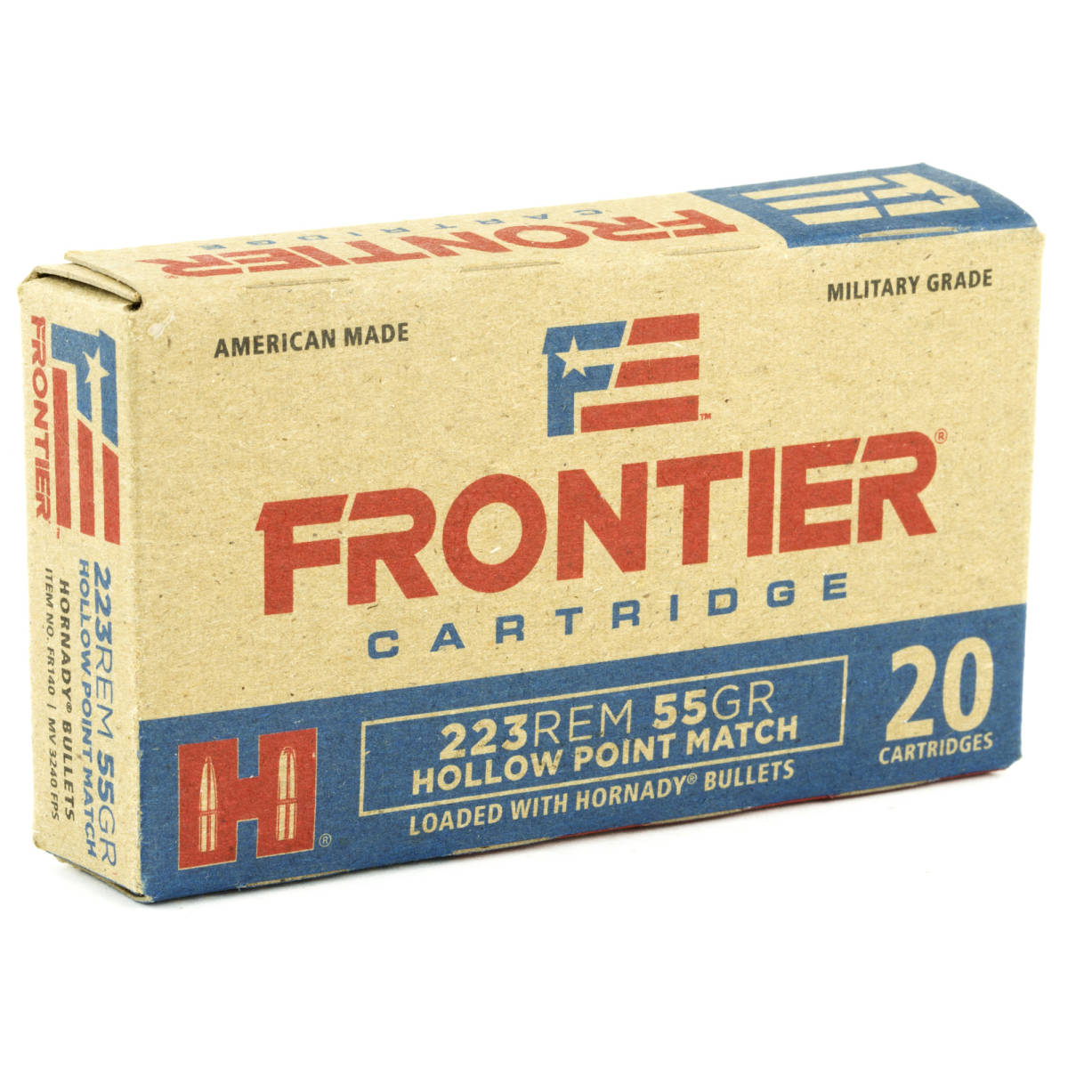 223 ammo FRONTIER 55GR HP MATCH HOLLOW POINT 223REM 55 GR-img-2