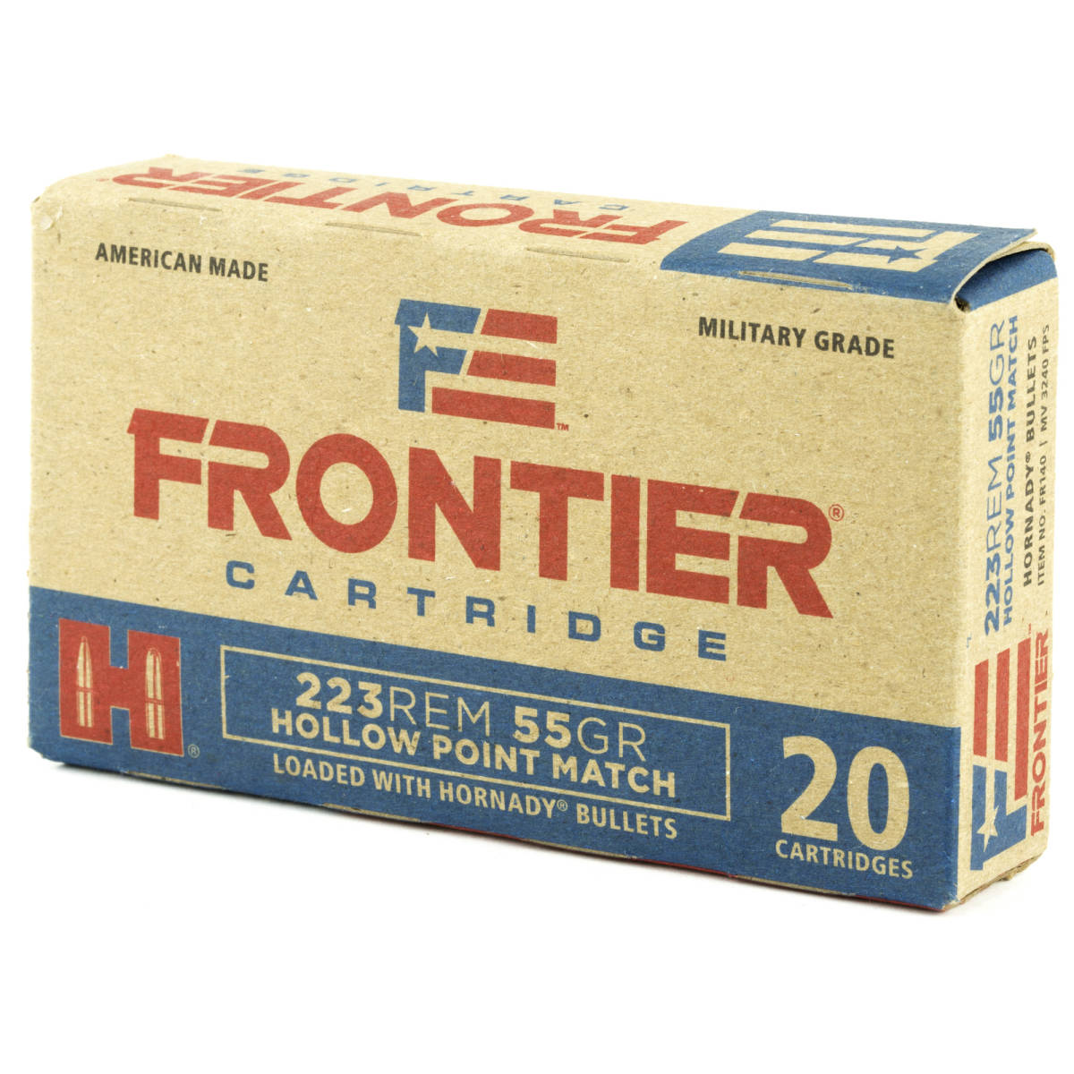 223 ammo FRONTIER 55GR HP MATCH HOLLOW POINT 223REM 55 GR-img-3