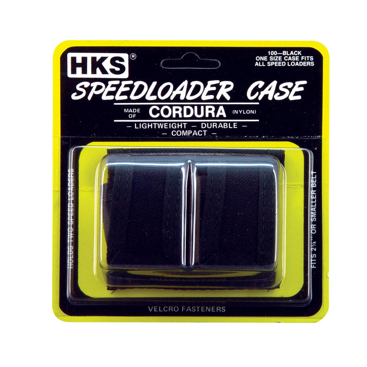HKS 100B SpeedLoader Case Double Black Cordura Hook & Loop-img-0