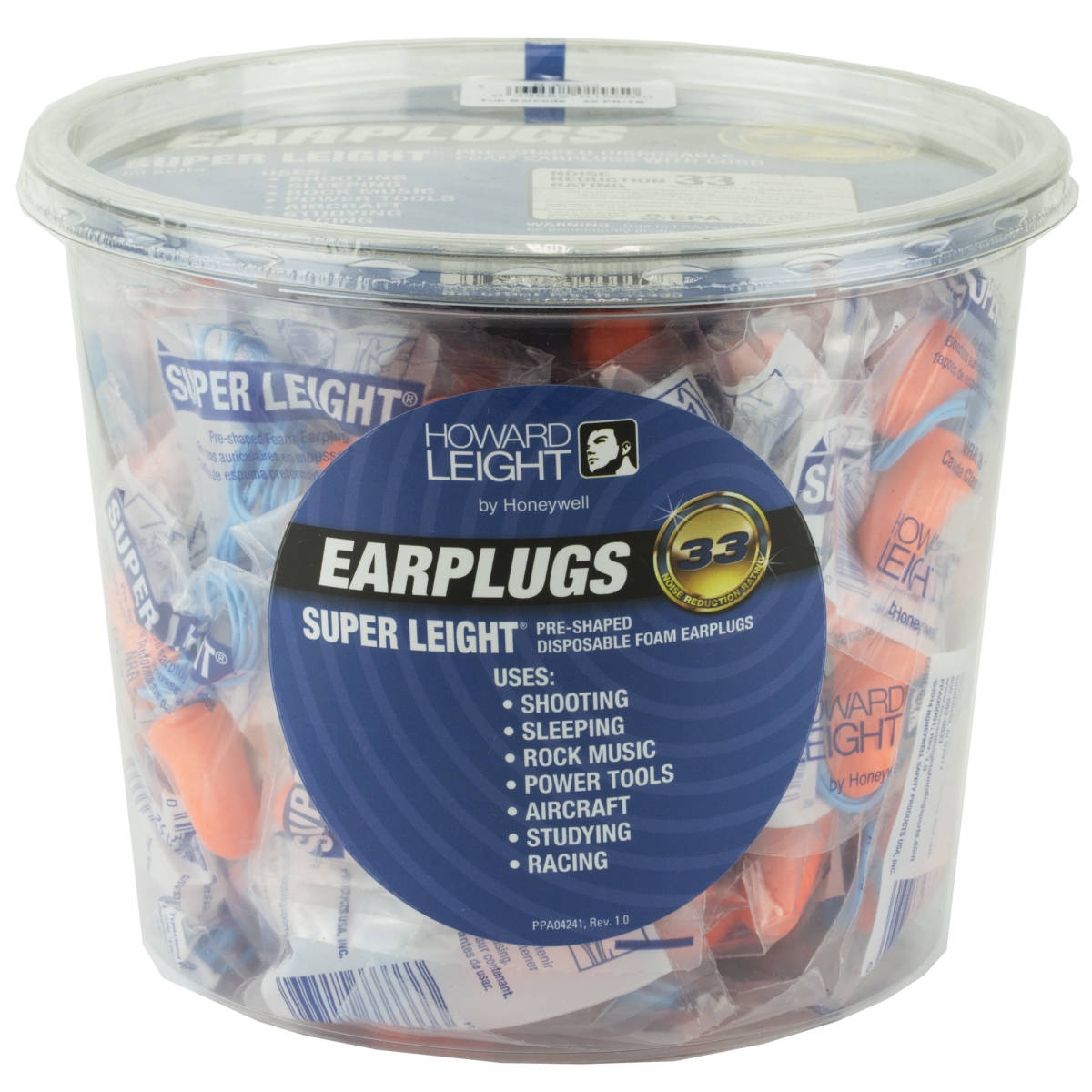 Howard Leight R33333 Corded Ear Plugs Super 33 dB Behind The Neck Red...-img-1
