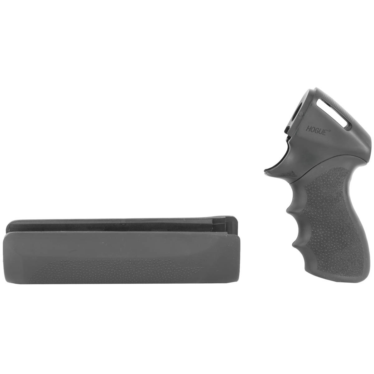 Hogue 08715 Tamer Pistol Grip & Forend Black Rubber with Finger Grooves-img-0