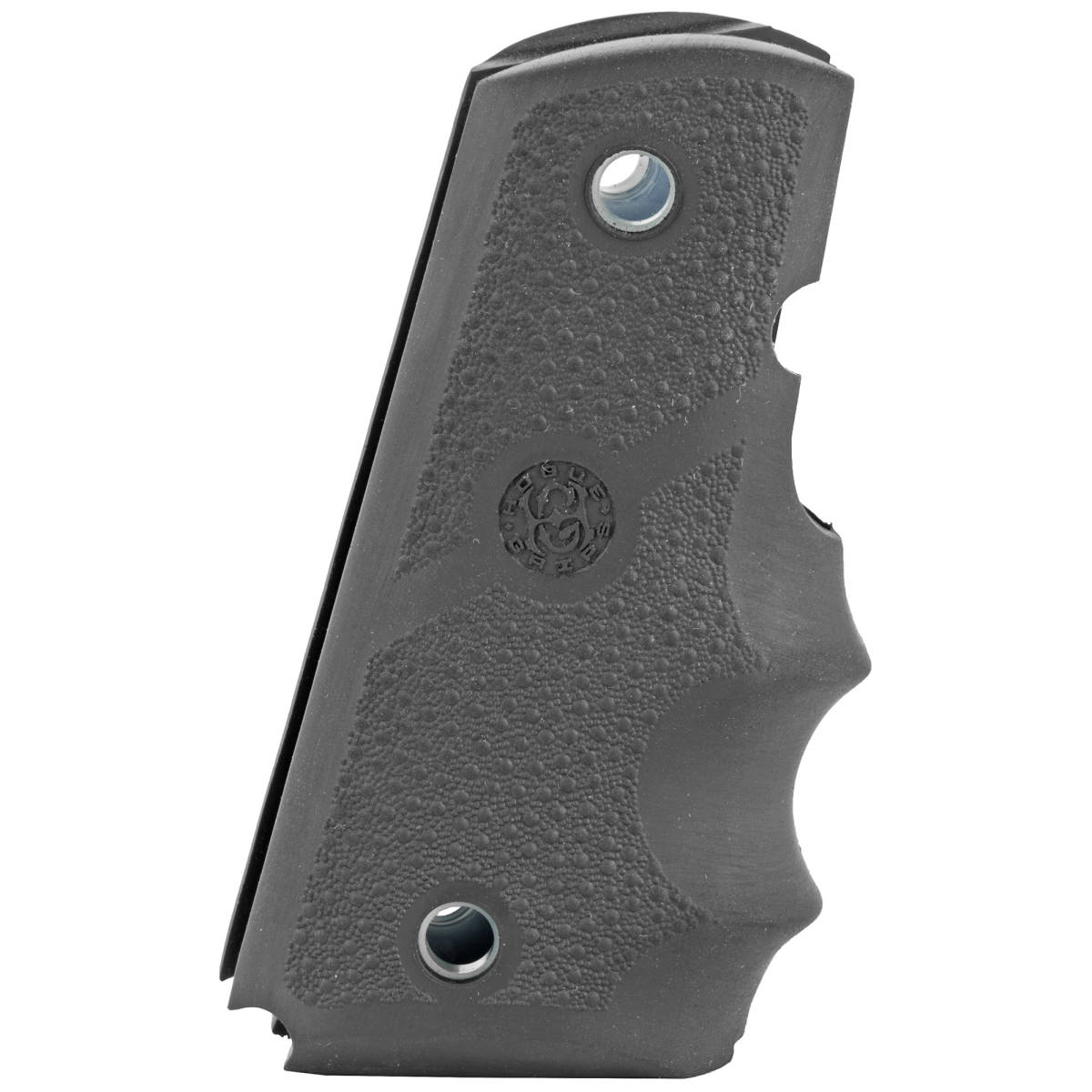 Hogue 43000 Rubber Grip Cobblestone Black with Finger Grooves for 1911...-img-1