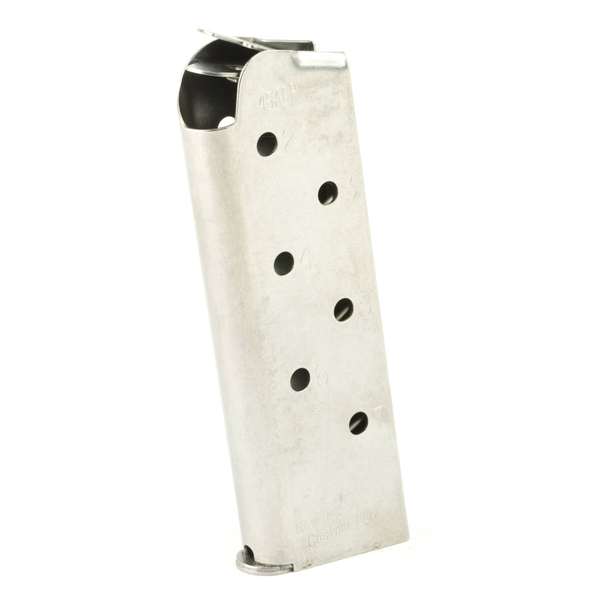 CMC Products 14120 Match Grade 7rd 45 ACP Fits 1911 Officer Stainless Steel-img-0