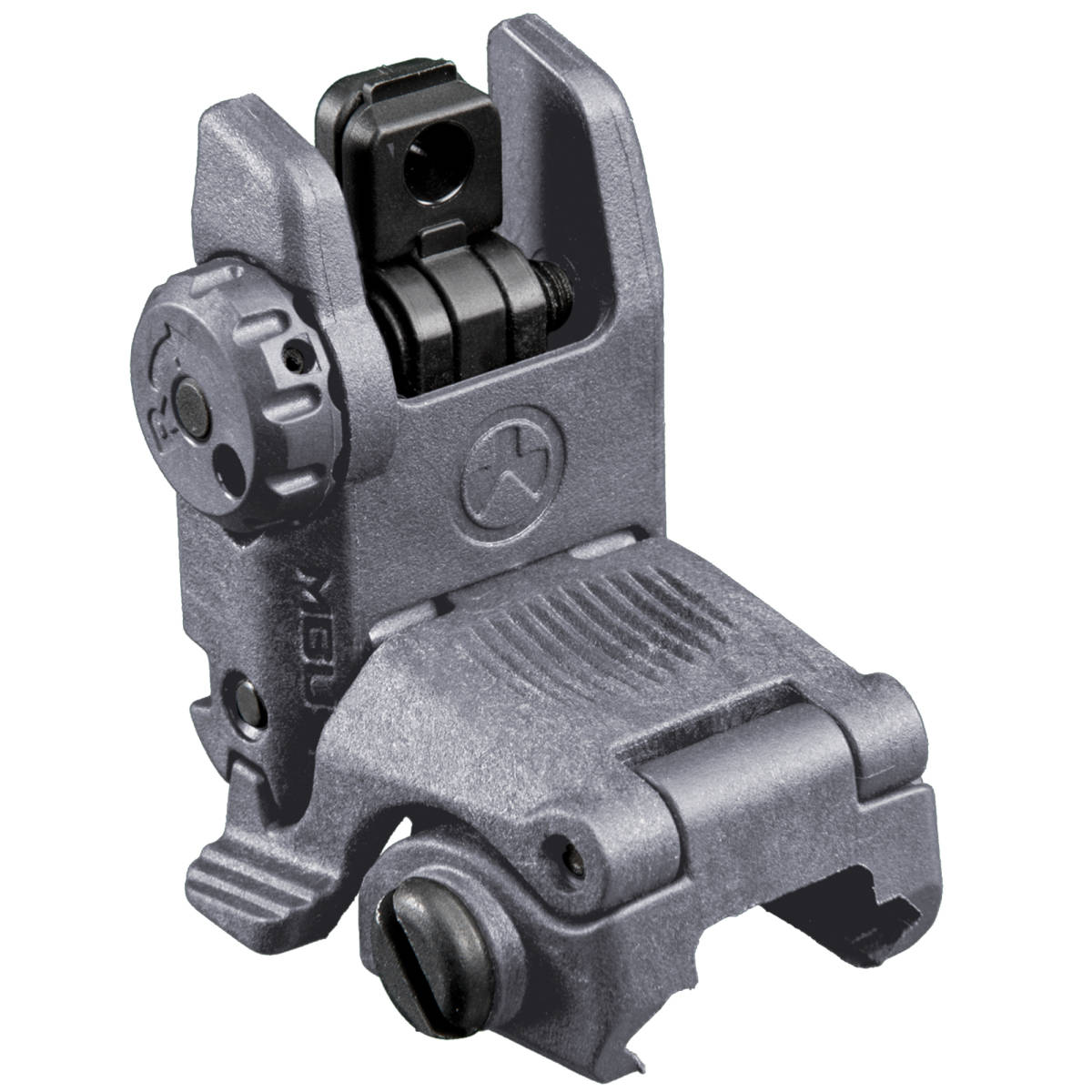 Magpul MBUS Rear Sight AR15 M16 Stealth Gray Polymer Flip Up MAG248GRY-img-1
