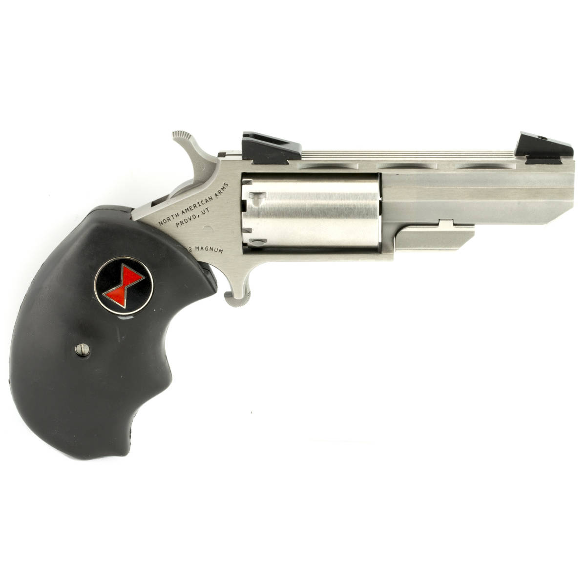 NAA Black Widow 22 Mag 5rd 2” SS MINI Revolver Magnum WMR 22WMR-img-1