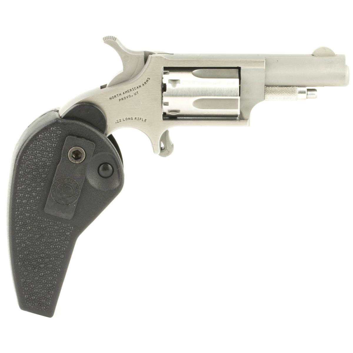 NAA Mini-Revolver 22 LR Holster 5rd 1.63” Stainless Steel Black...-img-1