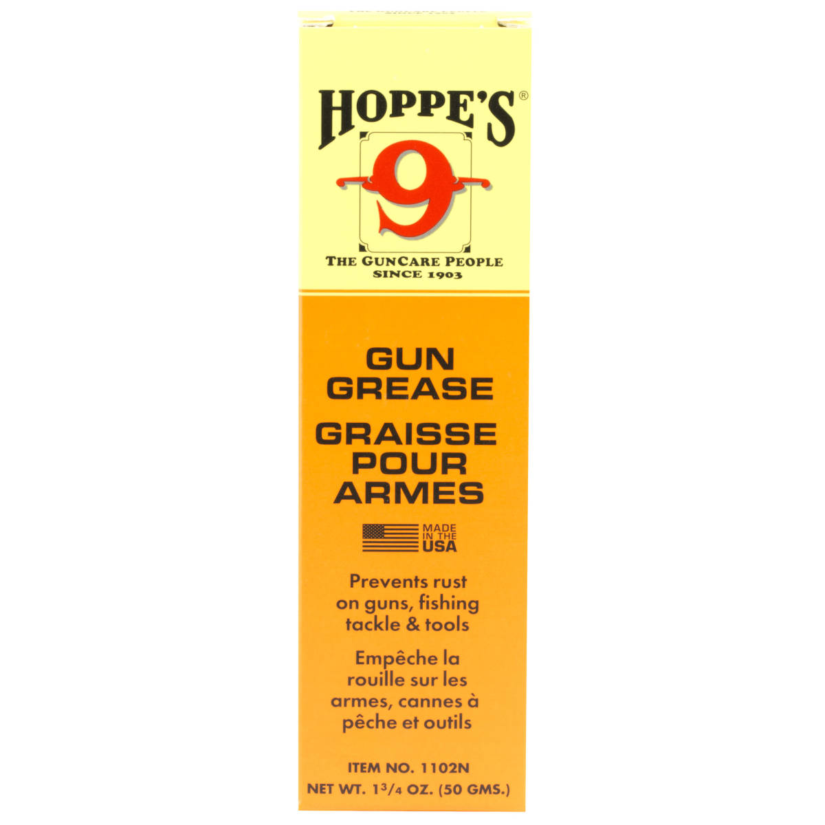 Hoppe’s 1102N No. 9 Gun Grease 1.75 oz. Squeeze Tube 12 Per Box-img-0