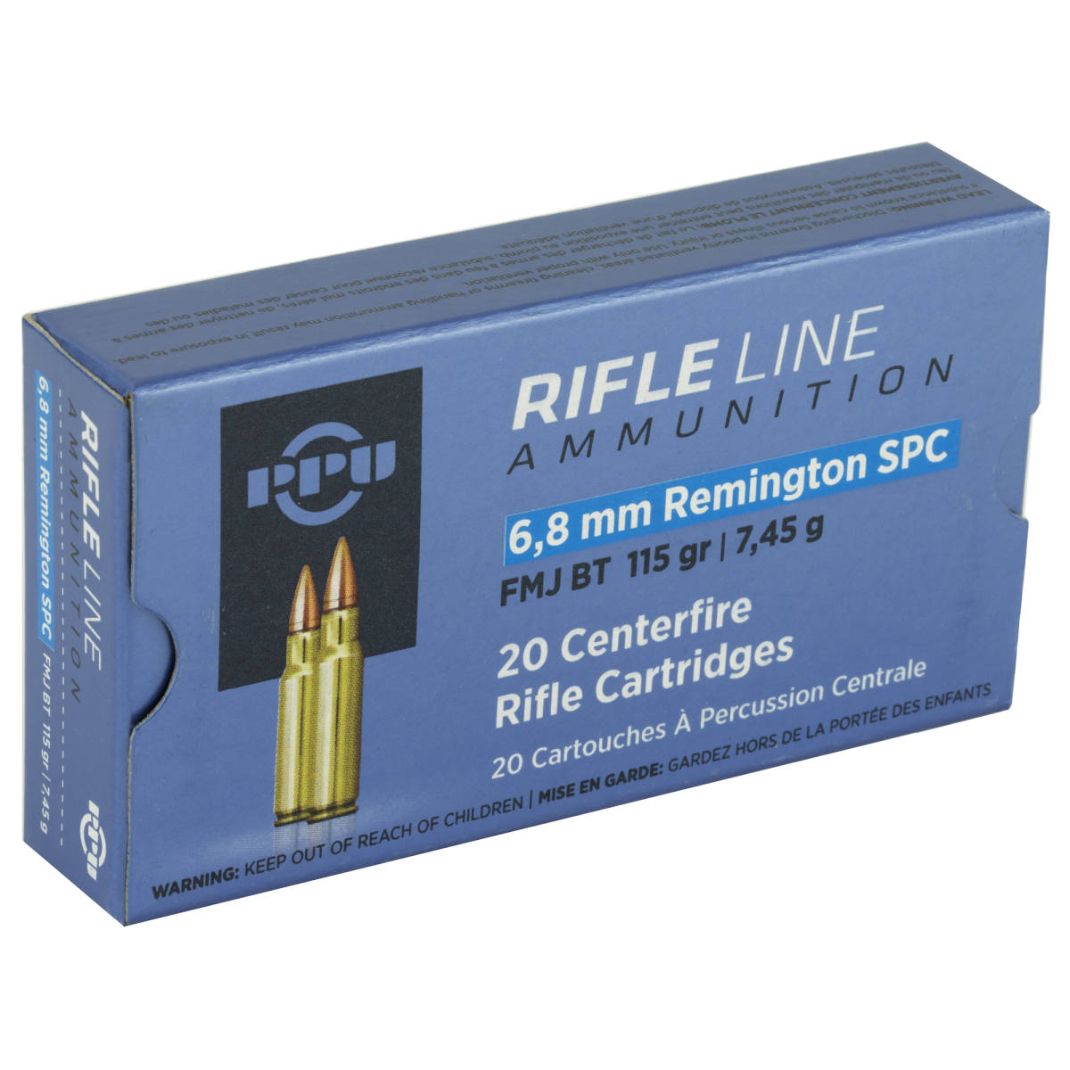 PPU PP68F Standard Rifle 6.8mmRemSPC 115gr Full Metal Jacket Boat Tail...-img-2