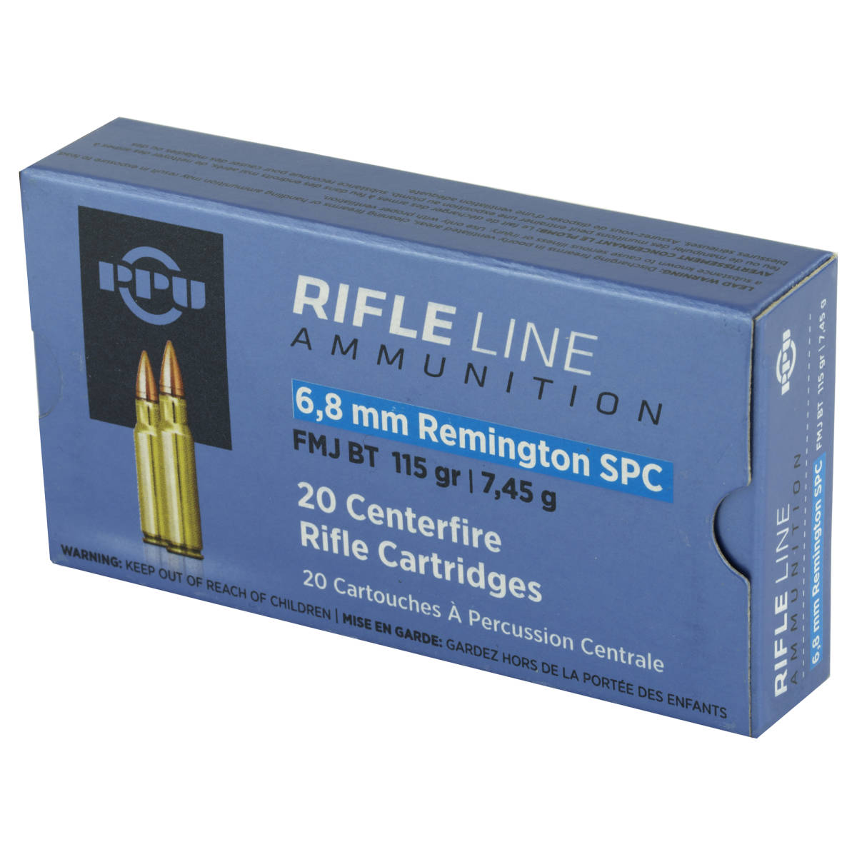 PPU PP68F Standard Rifle 6.8mmRemSPC 115gr Full Metal Jacket Boat Tail...-img-3