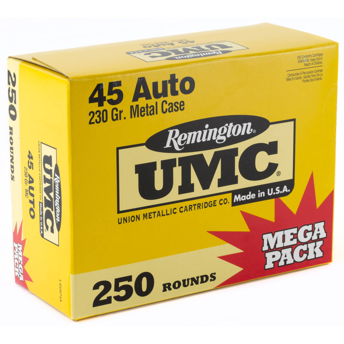 45 ACP AMMO 250 Round Remington UMC 45ACP 230Gr AccuBond L45AP4A Long Range-img-2